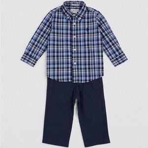 Ralph Lauren
Baby Boys Blue Check Shirt & Trouser Set